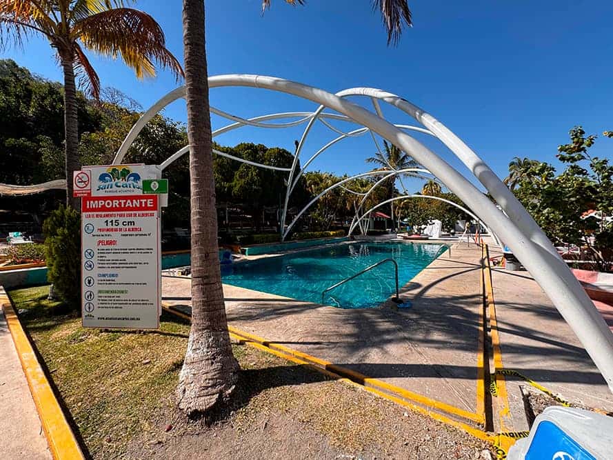 Cubierta para albercas en Puebla.