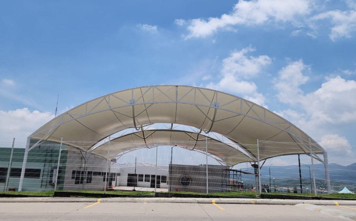 Diseño funcional de la velaria para un proyecto agrícola en Monterrey.